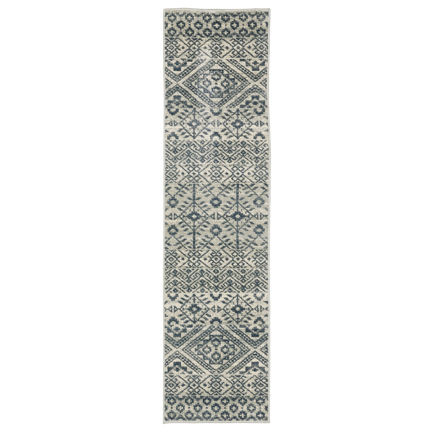 Branson BR02A Blue Floral Rug