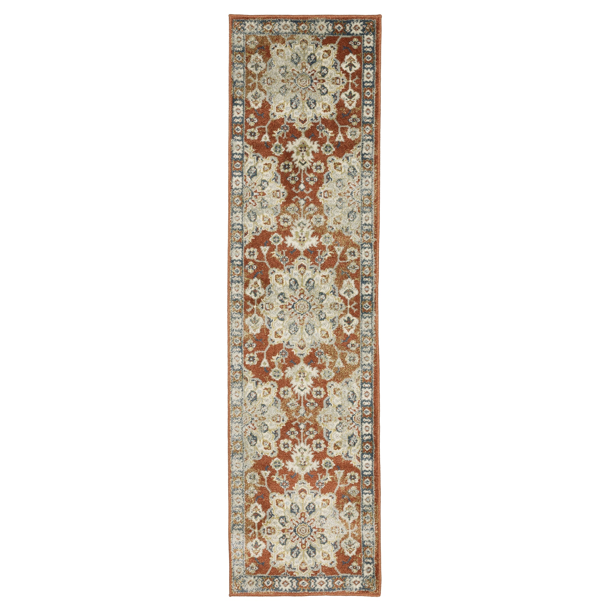 Branson BR04A Rust Medallion Rug
