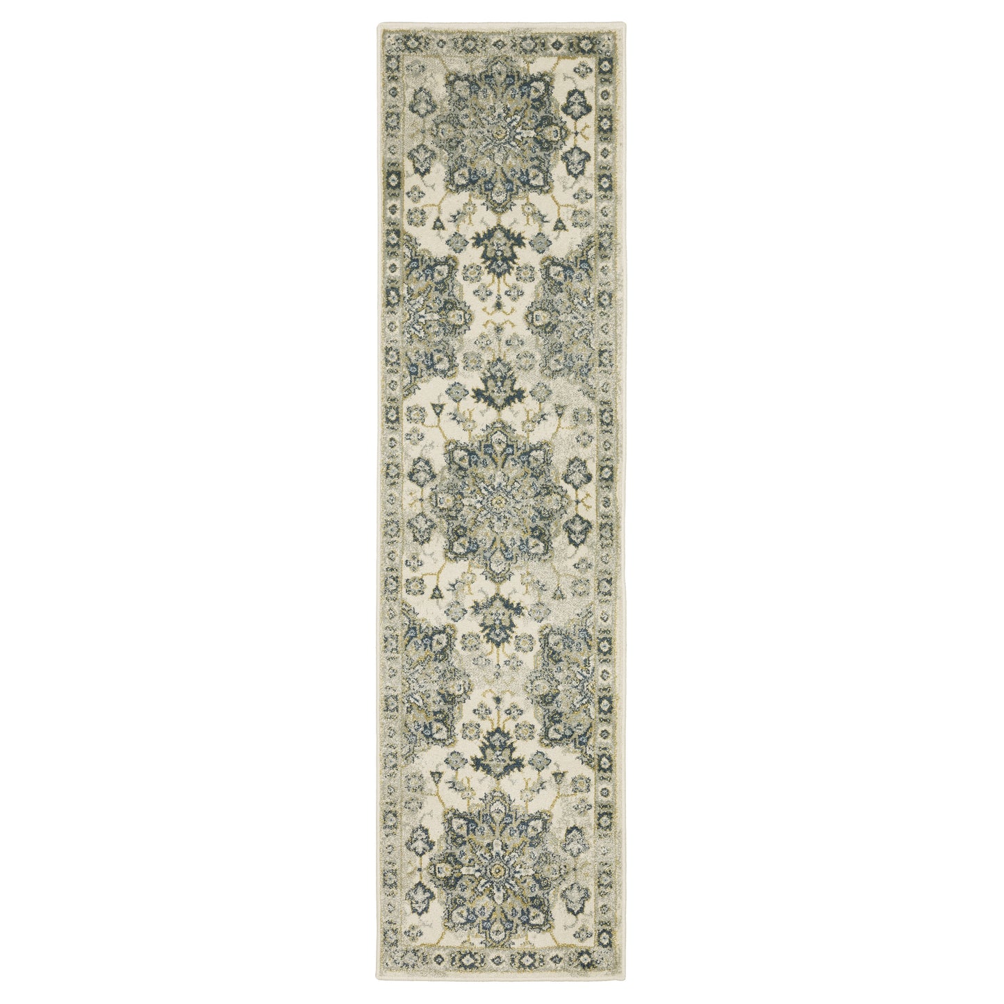Branson BR04B Ivory Medallion Rug