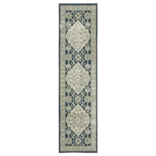 Branson BR05A Blue Medallion Rug