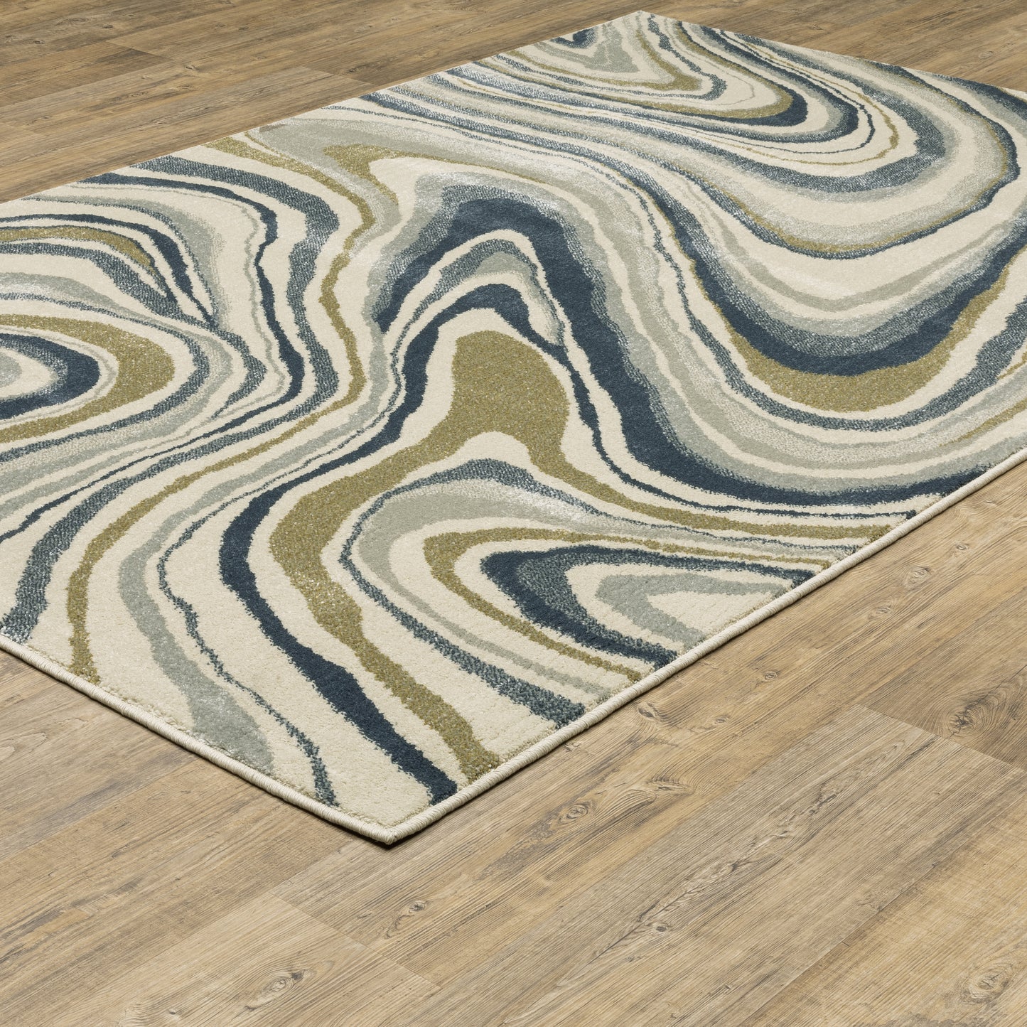 Branson BR07A Ivory Abstract Rug