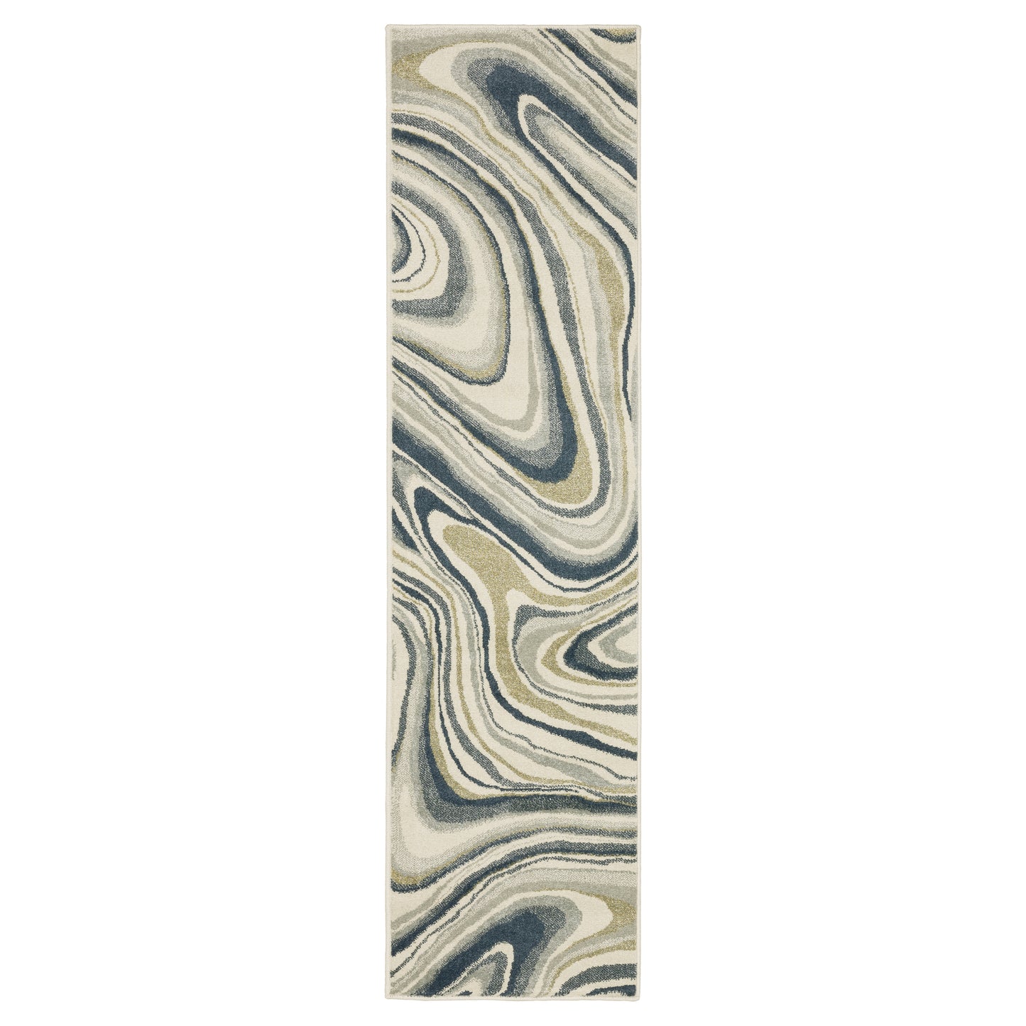 Branson BR07A Ivory Abstract Rug
