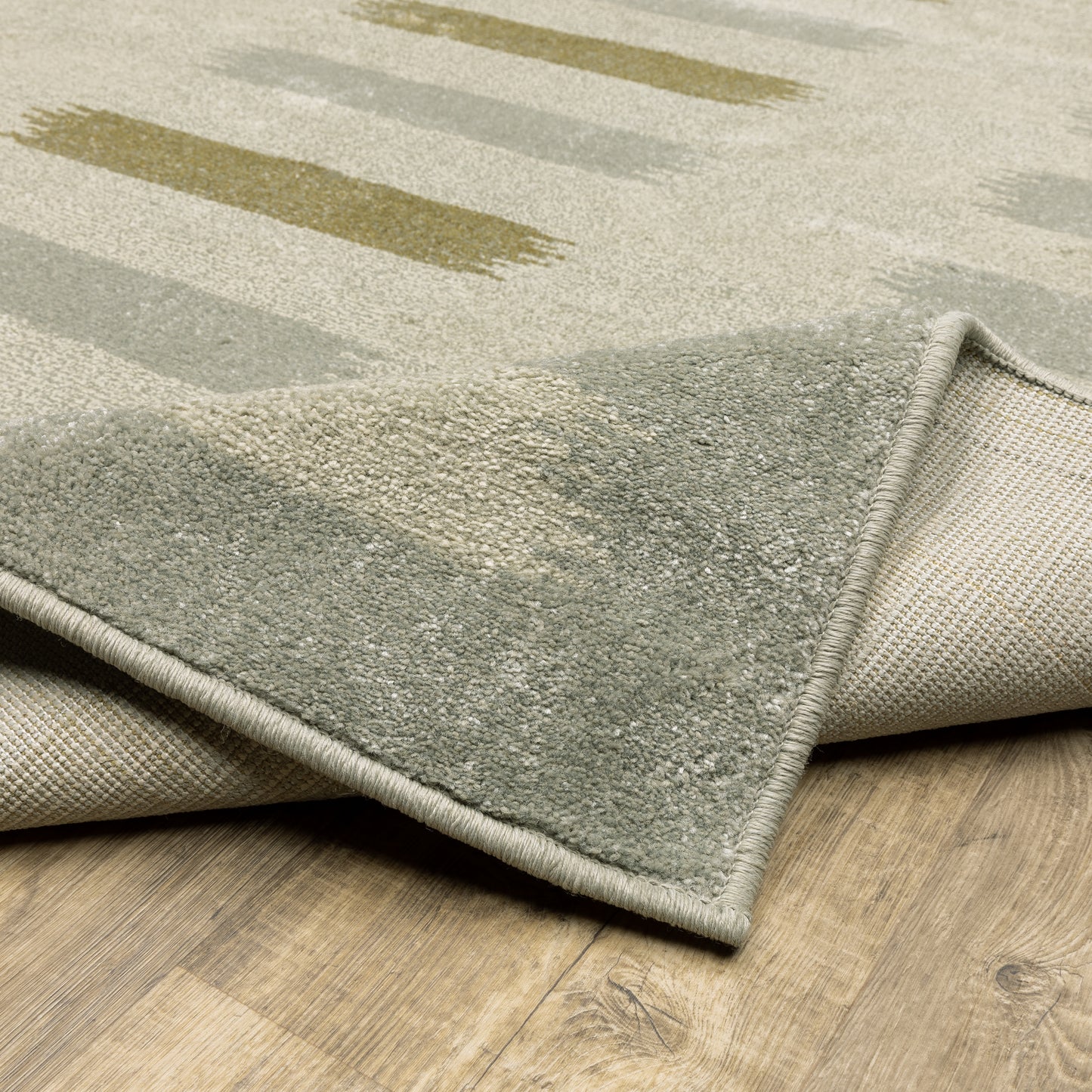 Branson Geometric Beige/ Grey Cut Pile Rug