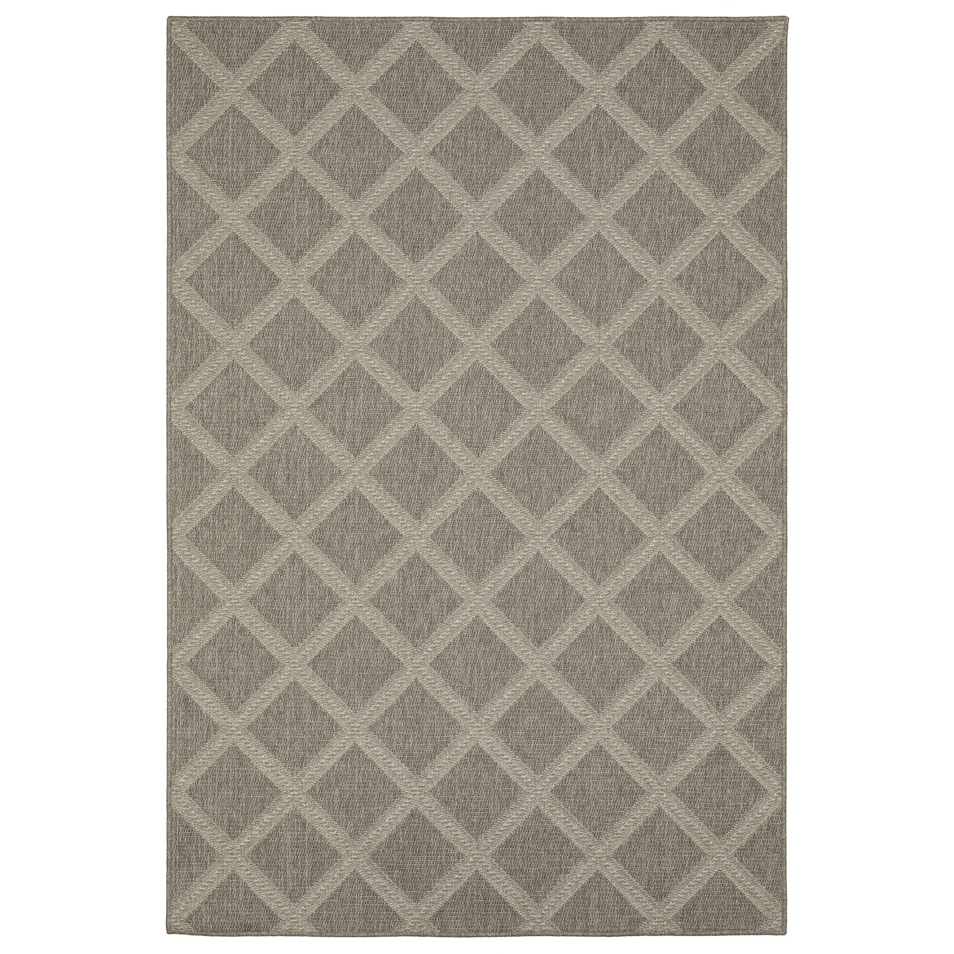 Caicos CA02N Grey Lattice Rug