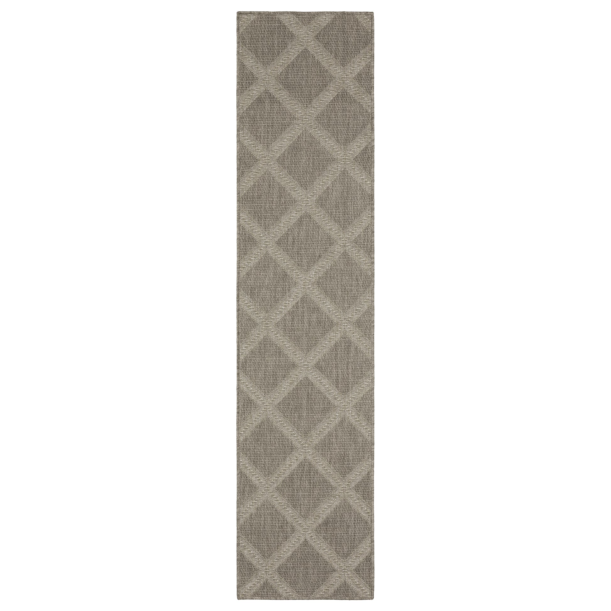 Caicos CA02N Grey Lattice Rug