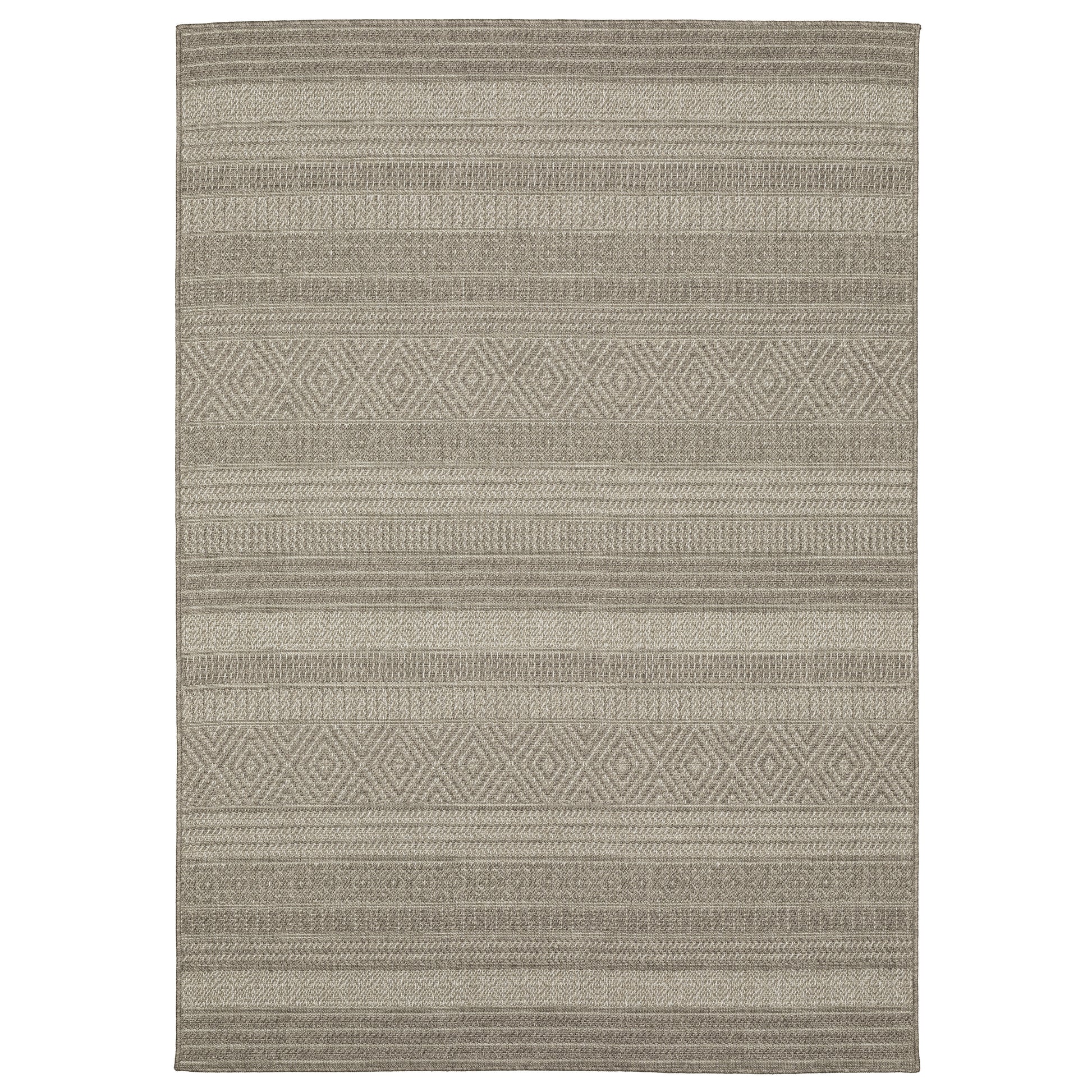 Caicos CA06A Grey Stripe Rug