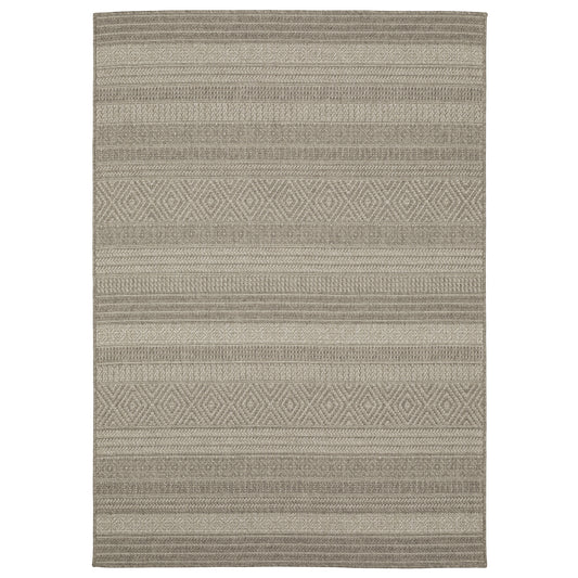 Caicos CA06A Grey Stripe Rug