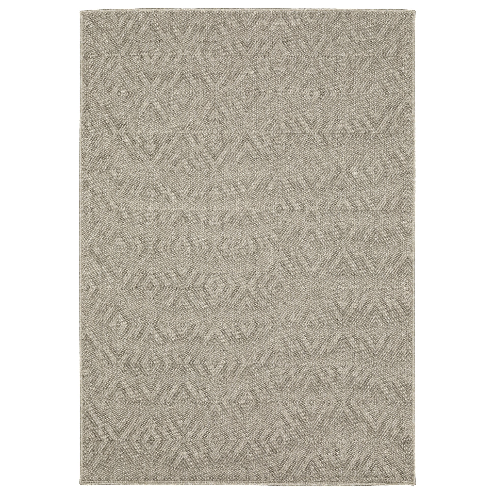 Caicos CA08A Grey Geometric Rug