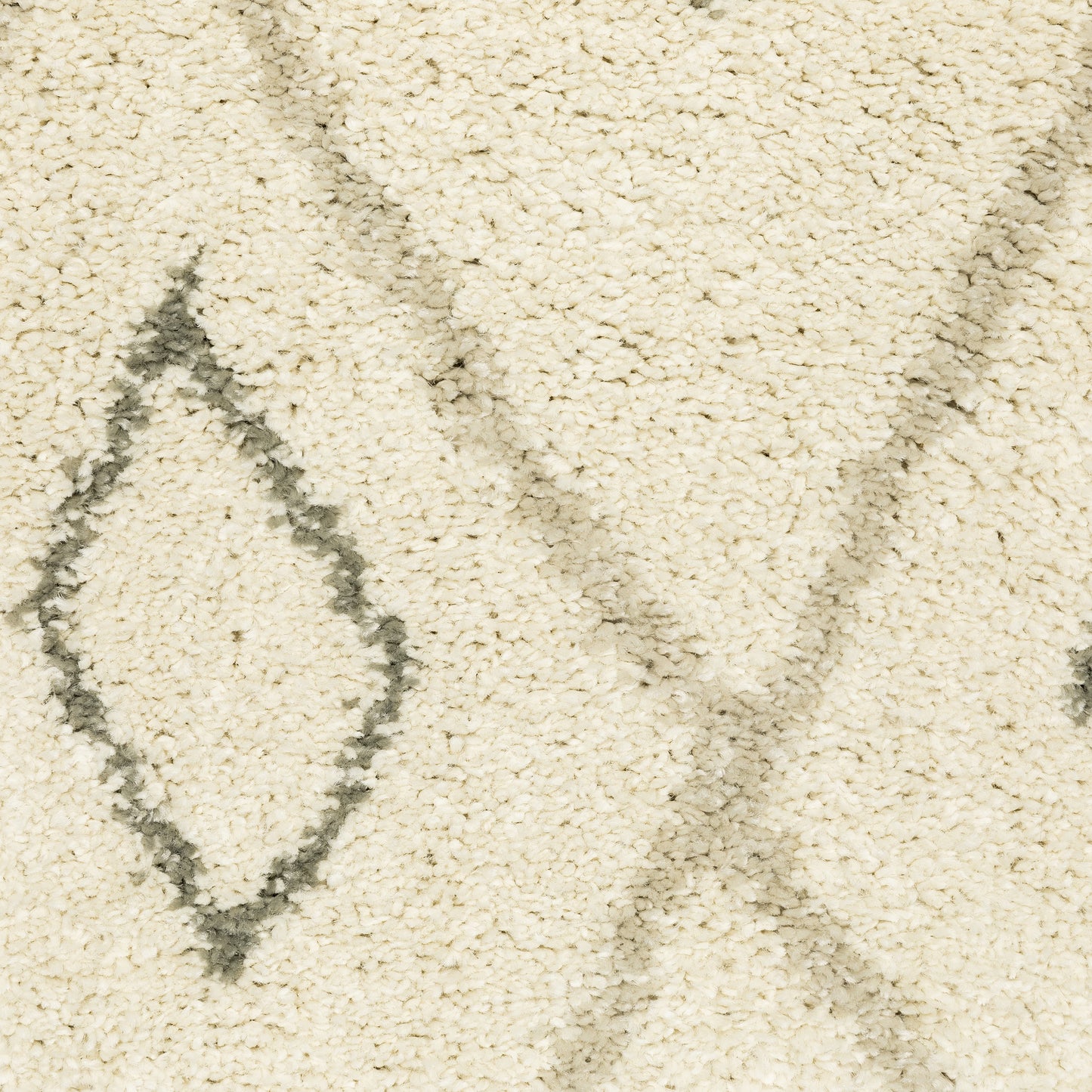 Carson Lattice Ivory/ Sand Tribal Cut Pile Rug