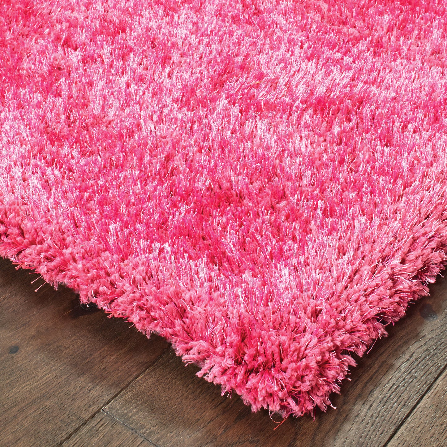 Cosmo Shag Pink/ Pink Abstract Cut Pile Rug