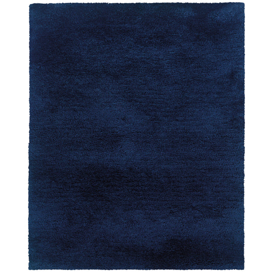 Cosmo 81106 Blue Shag Rug