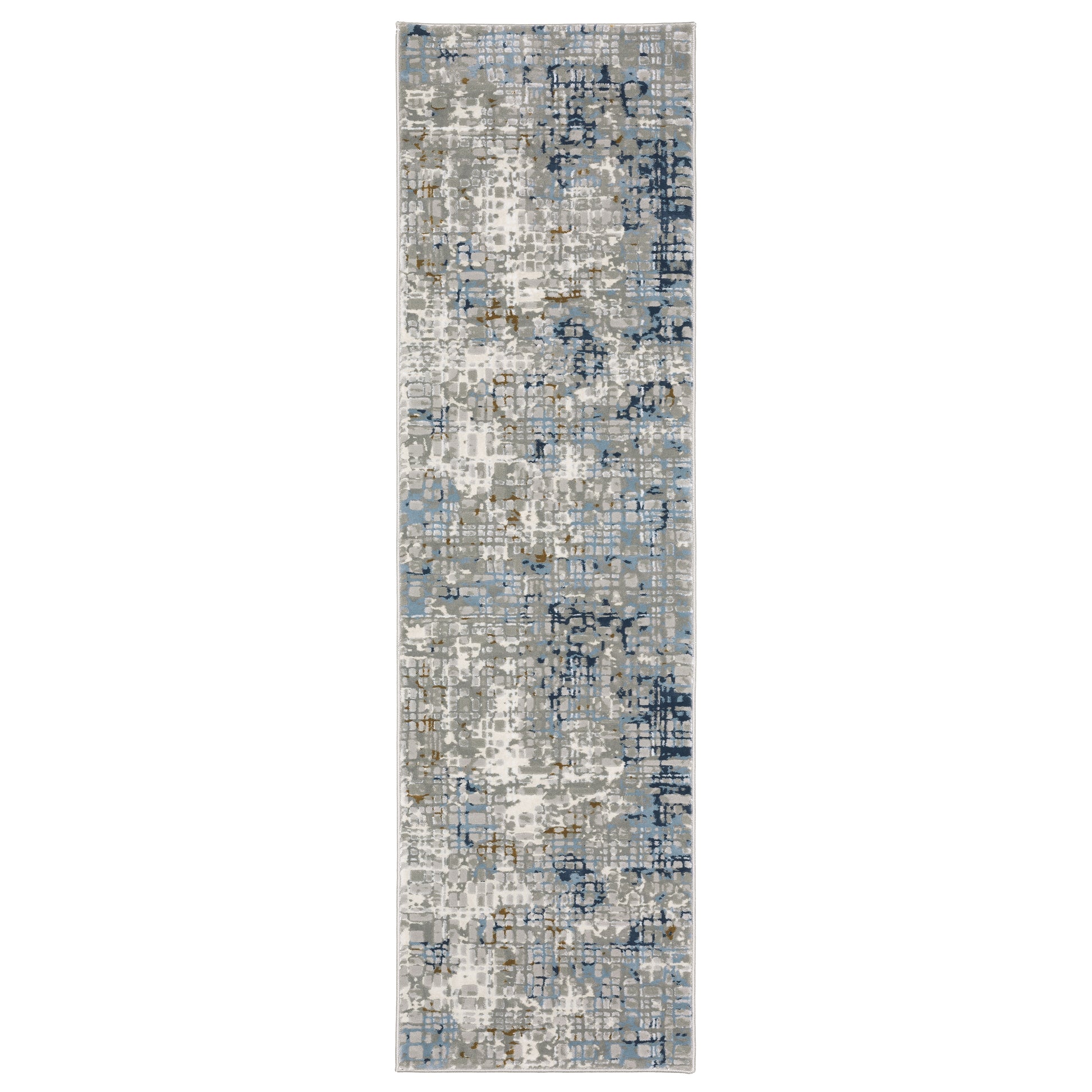 Easton 011E3 Blue Abstract Rug