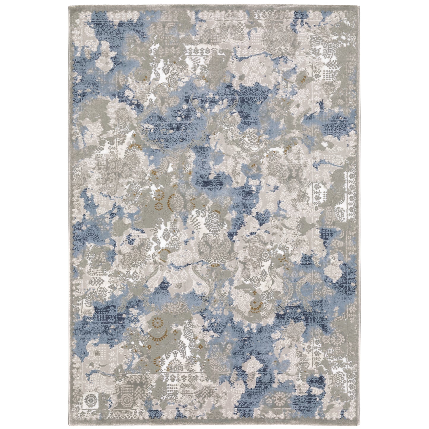 Easton 3313Q Beige Abstract Rug