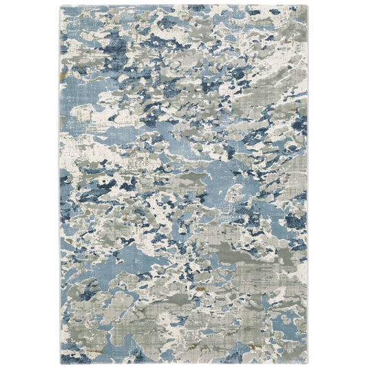 Easton 3317E Grey Abstract Rug