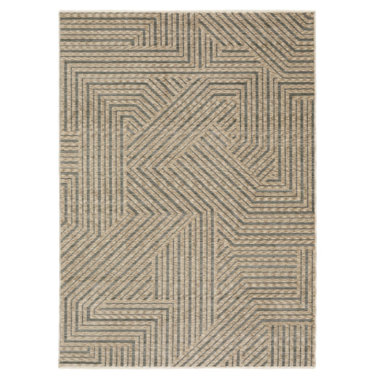 Echo ECH01 Beige Stripe Rug