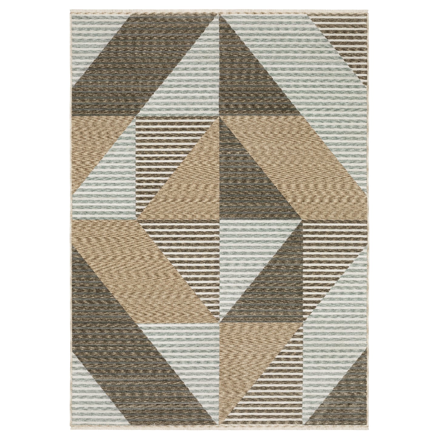 Echo ECH04 Beige Stripe Rug