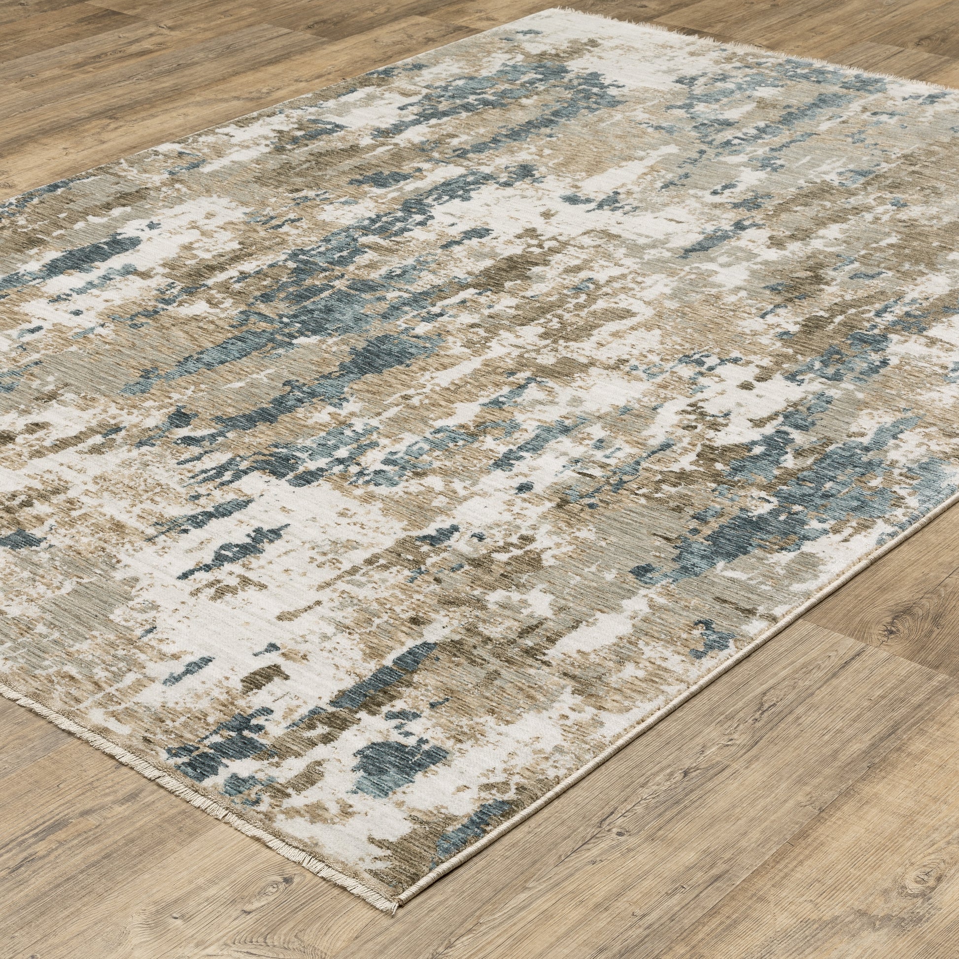 Echo ECH11 Beige Abstract Rug
