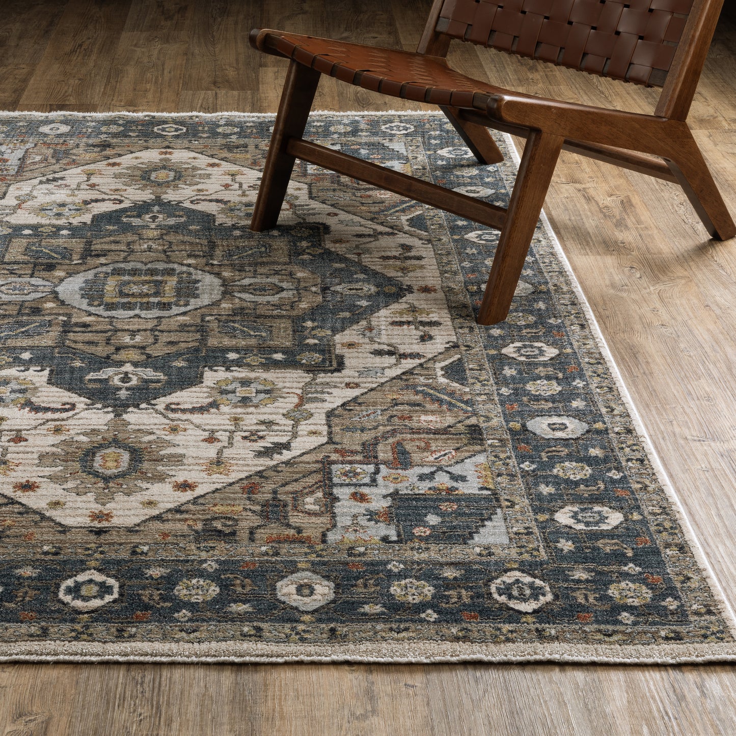 Eliana ELI05 Blue Medallion Rug