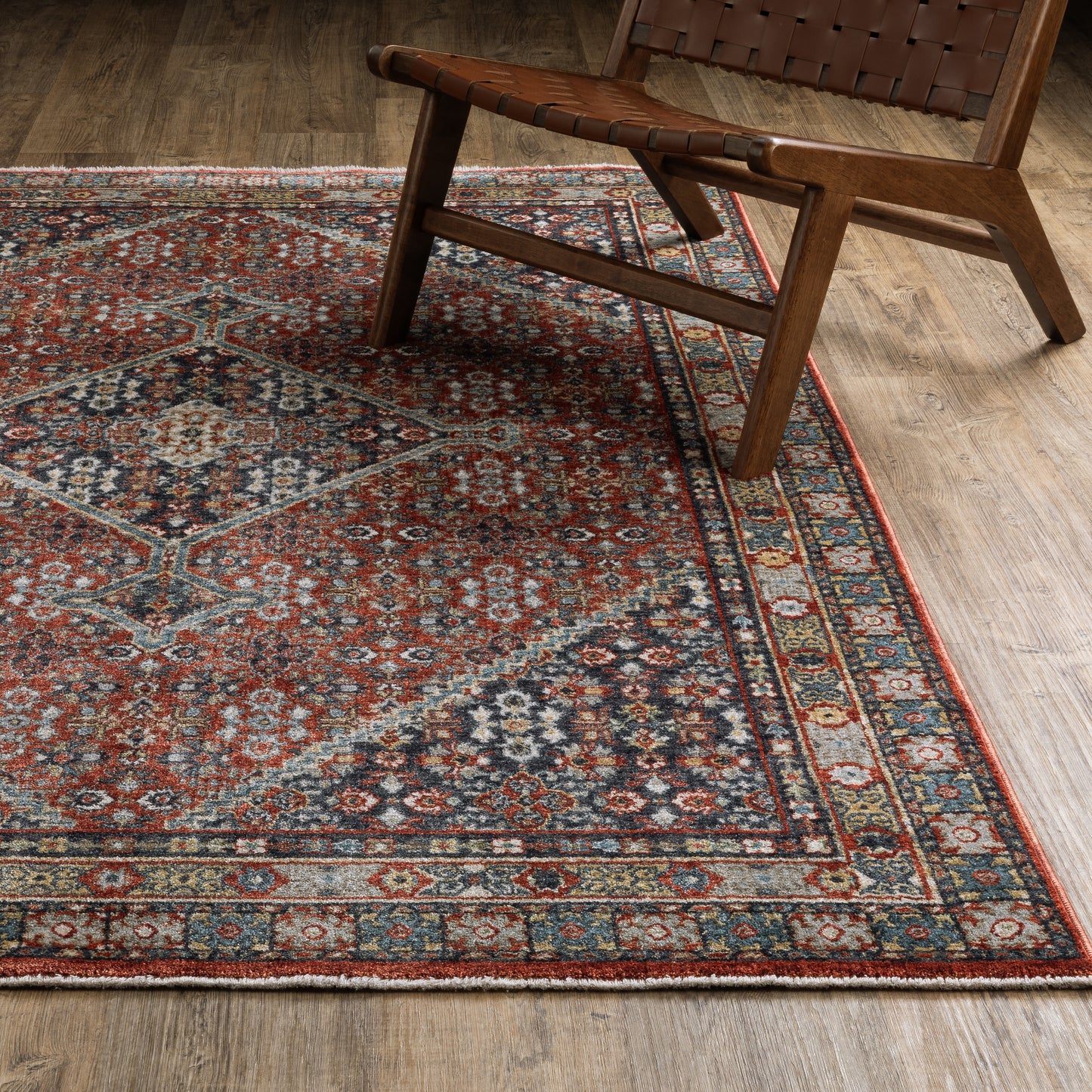 Eliana ELI06 Red Medallion Rug