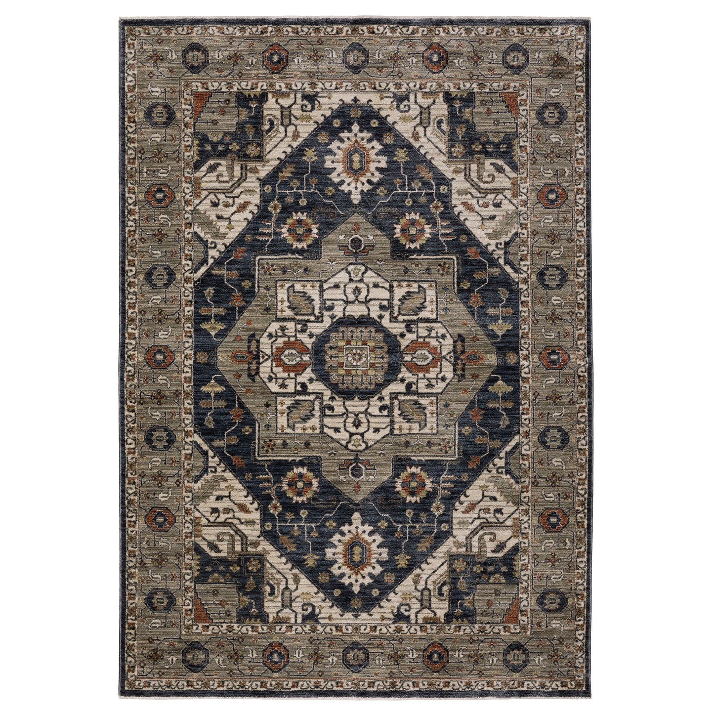 Eliana ELI07 Brown Medallion Rug