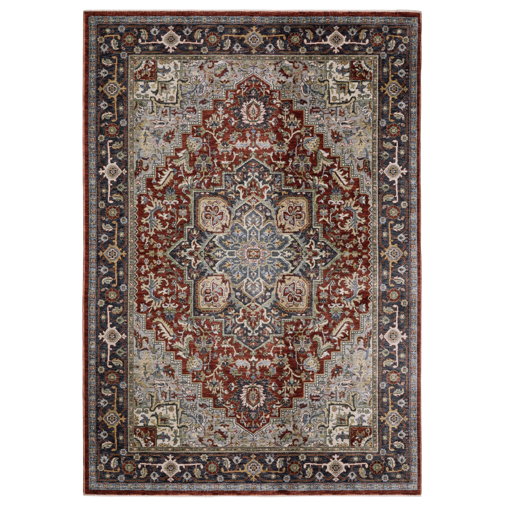 Eliana ELI11 Red Medallion Rug