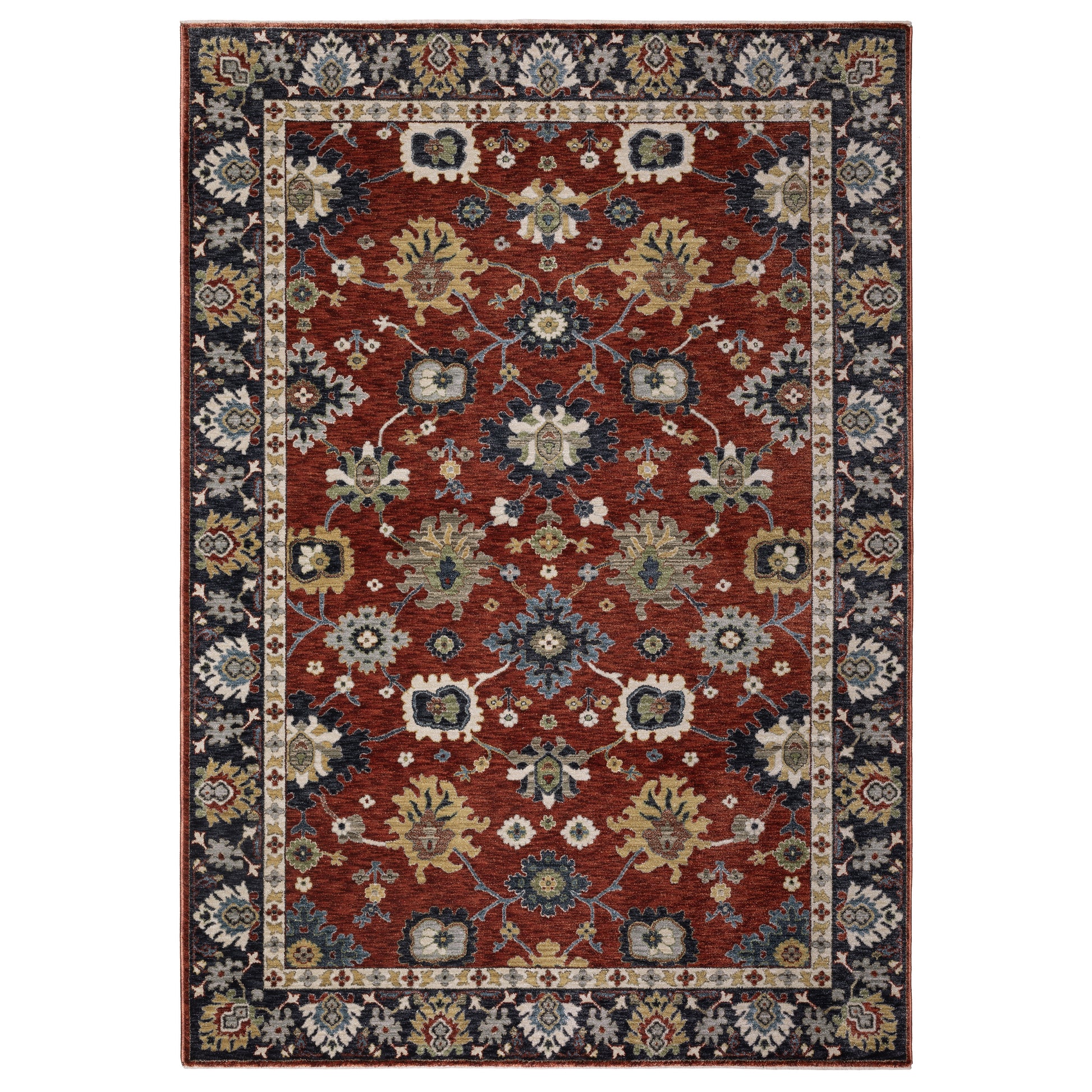 Eliana ELI12 Red Floral Rug