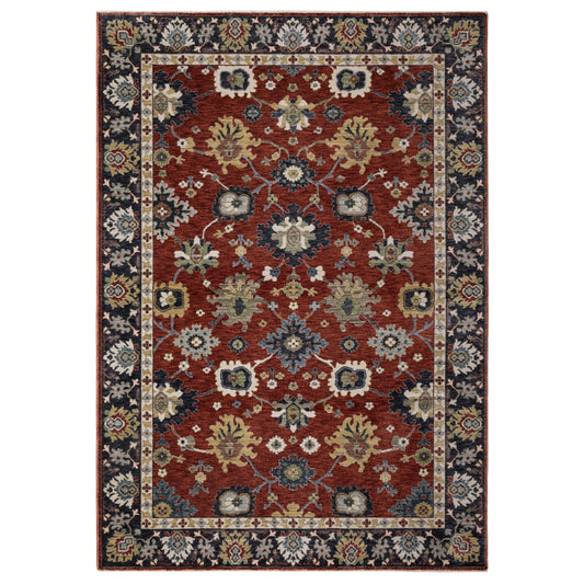 Eliana ELI12 Red Floral Rug