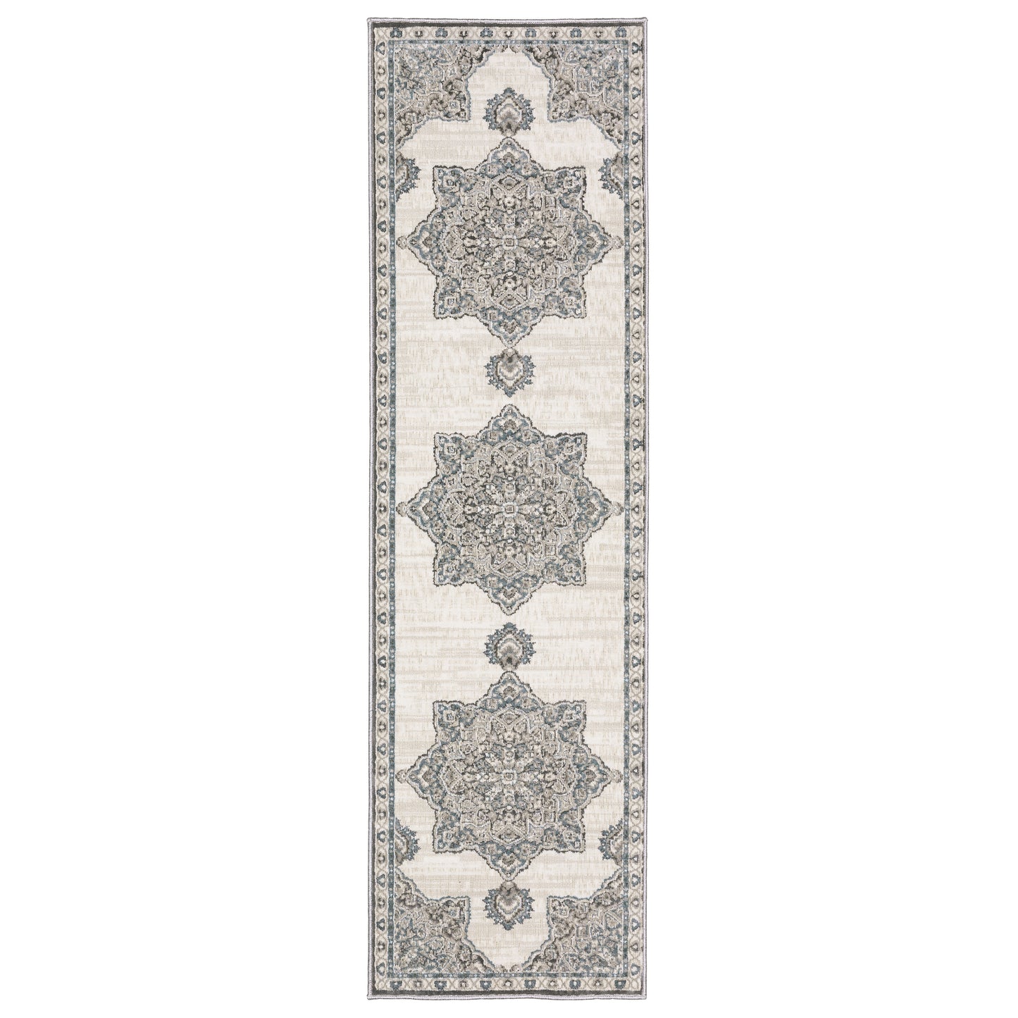 Ellington ELL01 Ivory Medallion Rug