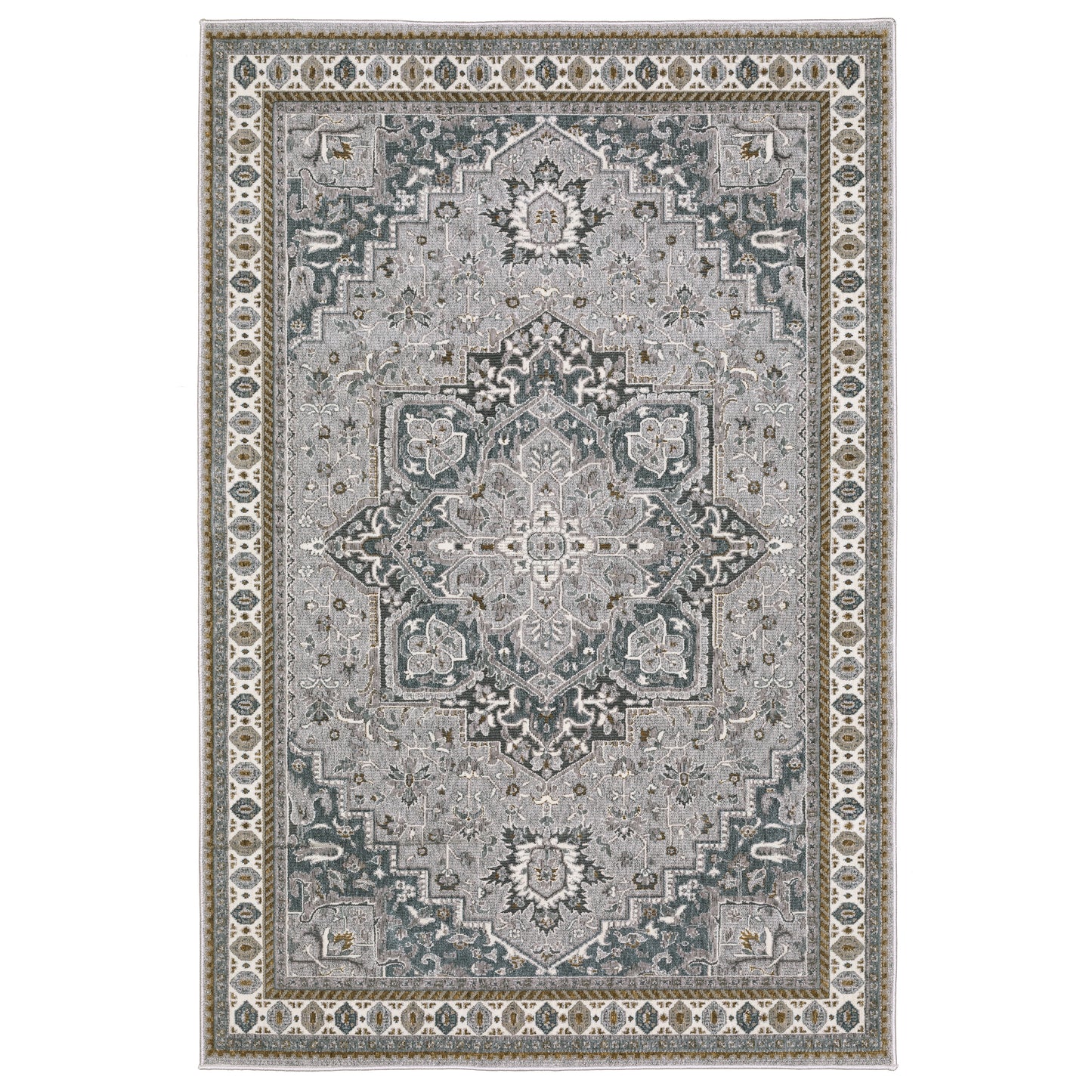 Ellington ELL02 Blue Medallion Rug