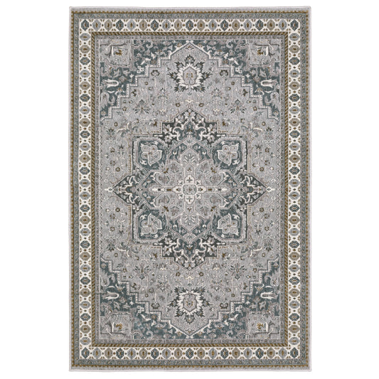 Ellington ELL02 Blue Medallion Rug