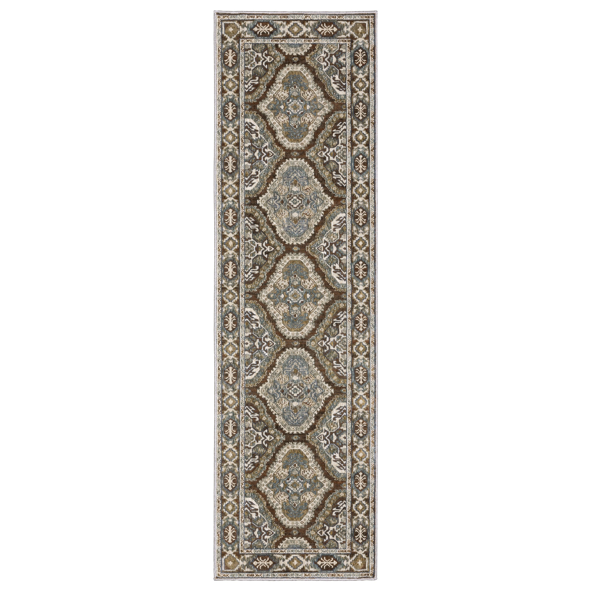 Ellington ELL03 Rust Geometric Rug