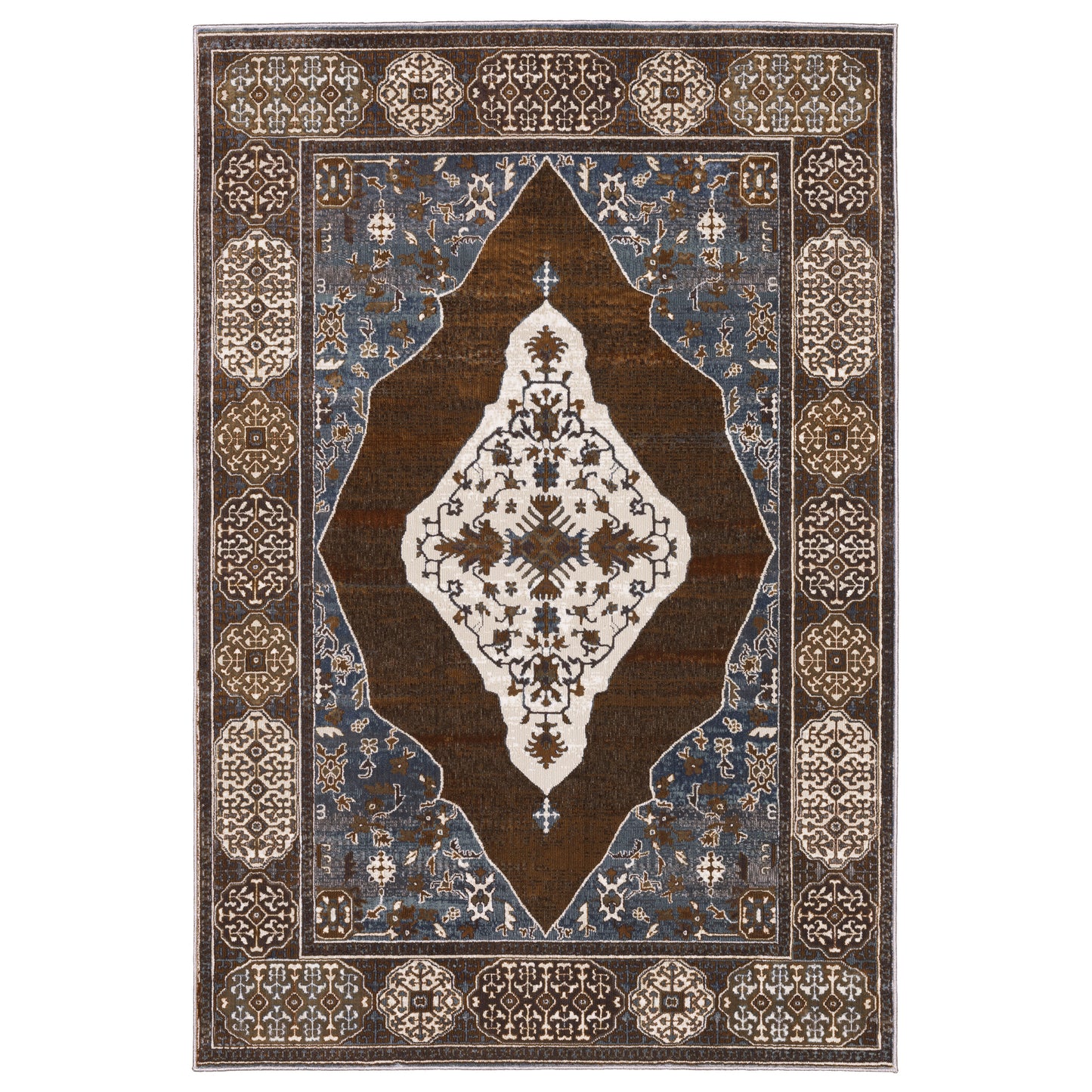 Ellington ELL06 Rust Medallion Rug
