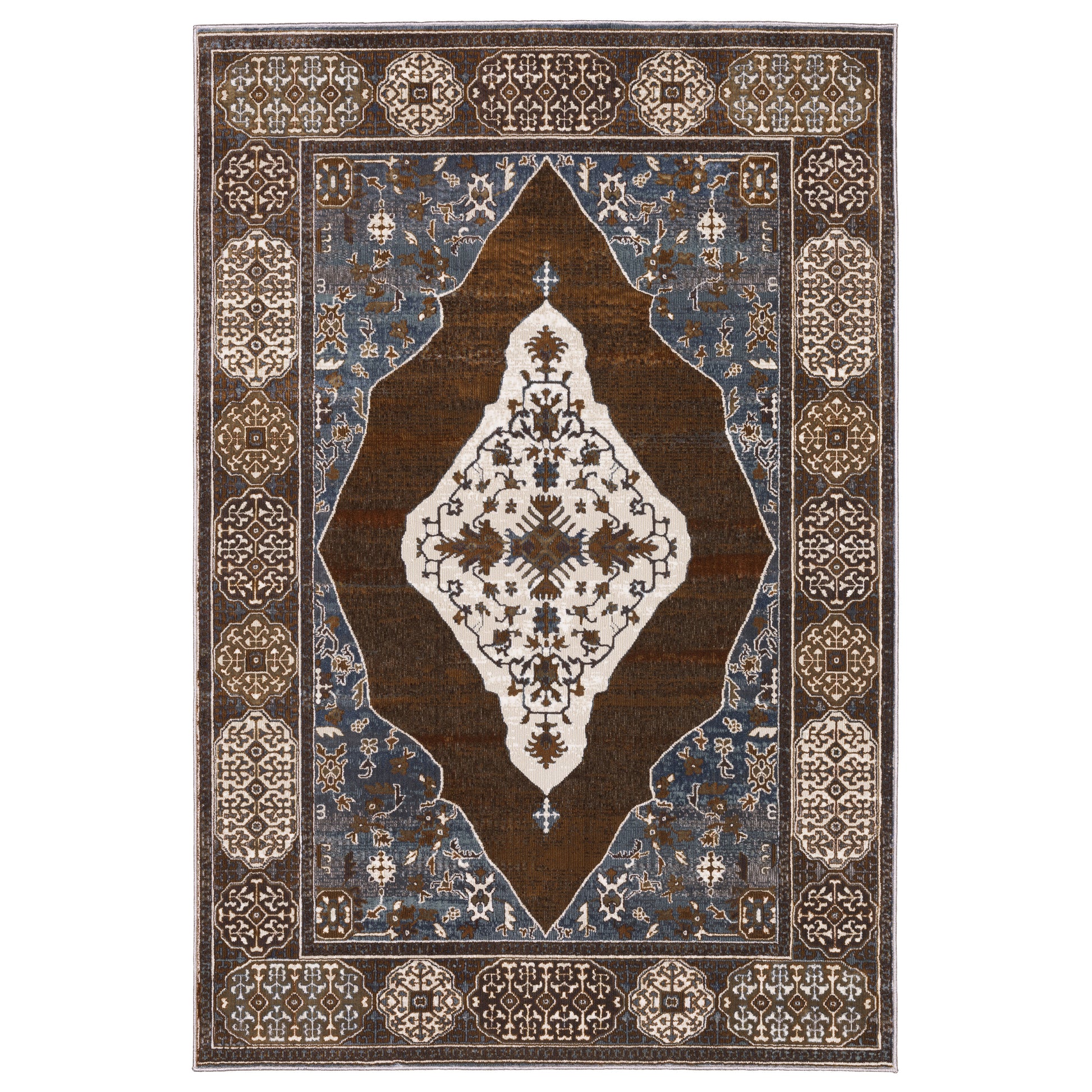 Ellington ELL06 Rust Medallion Rug