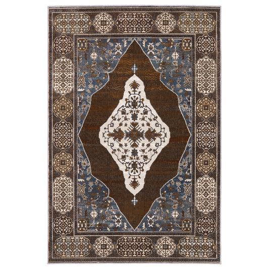 Ellington ELL06 Rust Medallion Rug