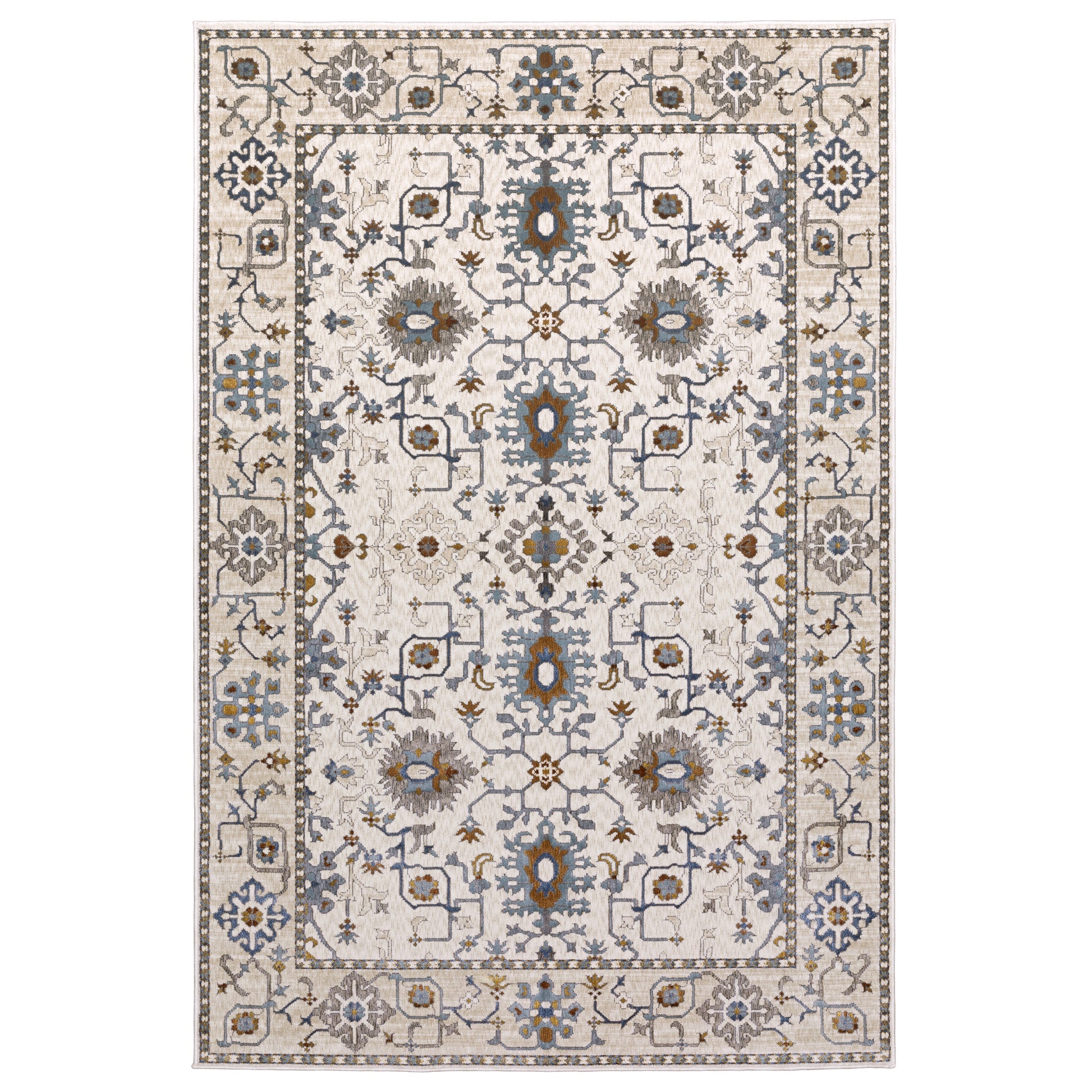 Ellington ELL10 Ivory Floral Rug