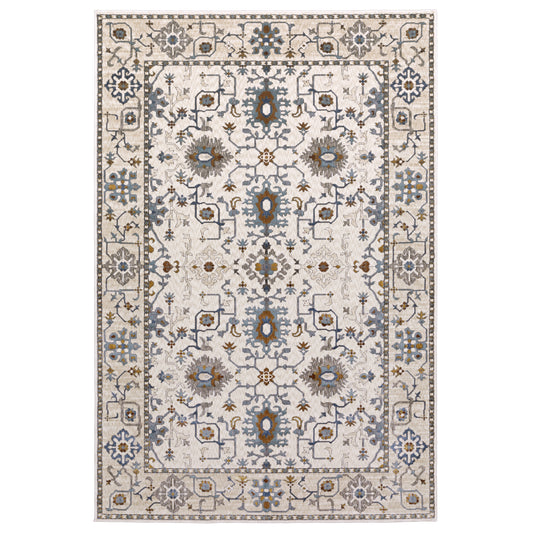 Ellington ELL10 Ivory Floral Rug