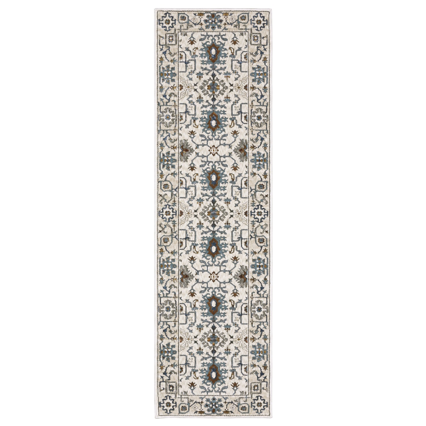 Ellington ELL10 Ivory Floral Rug