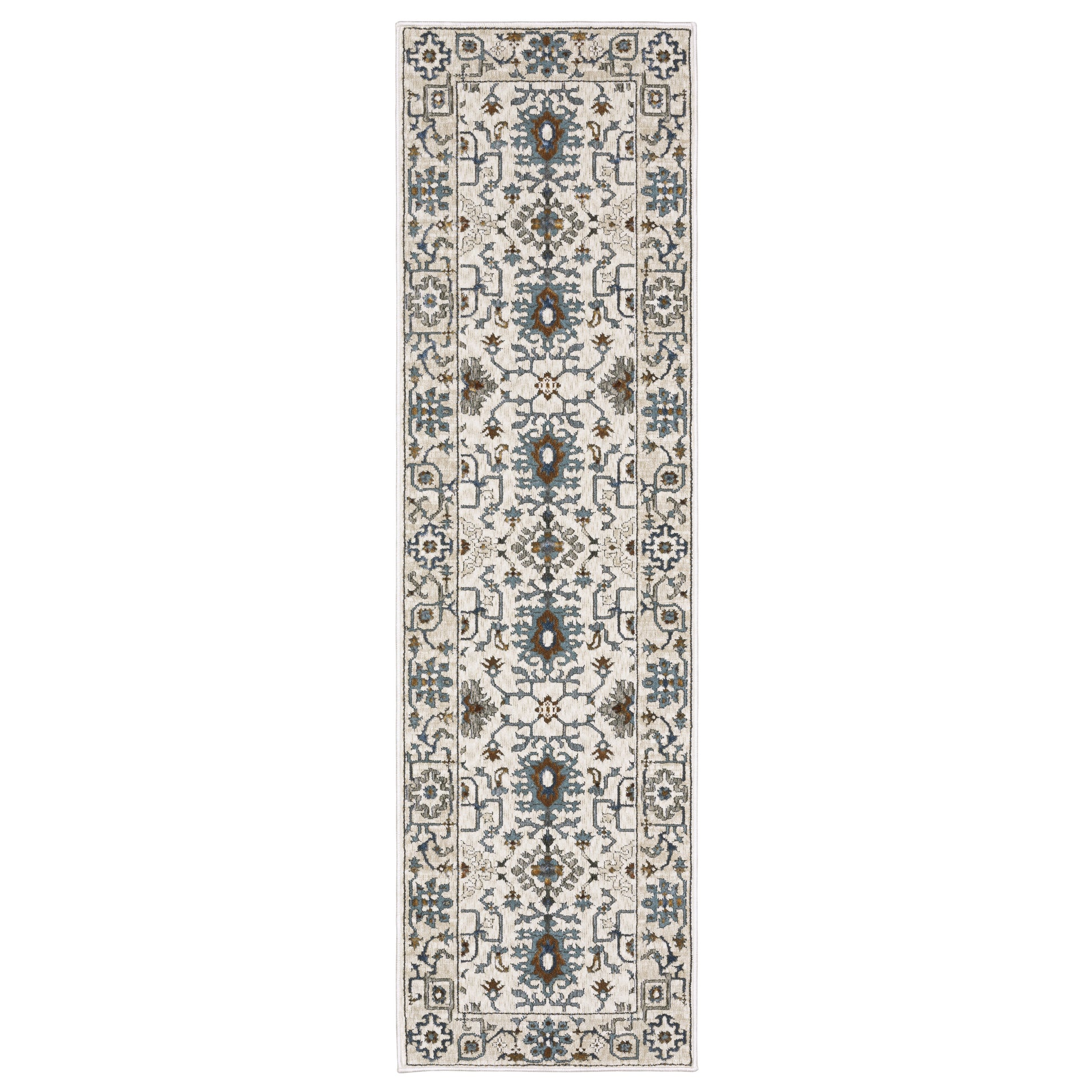 Ellington ELL10 Ivory Floral Rug