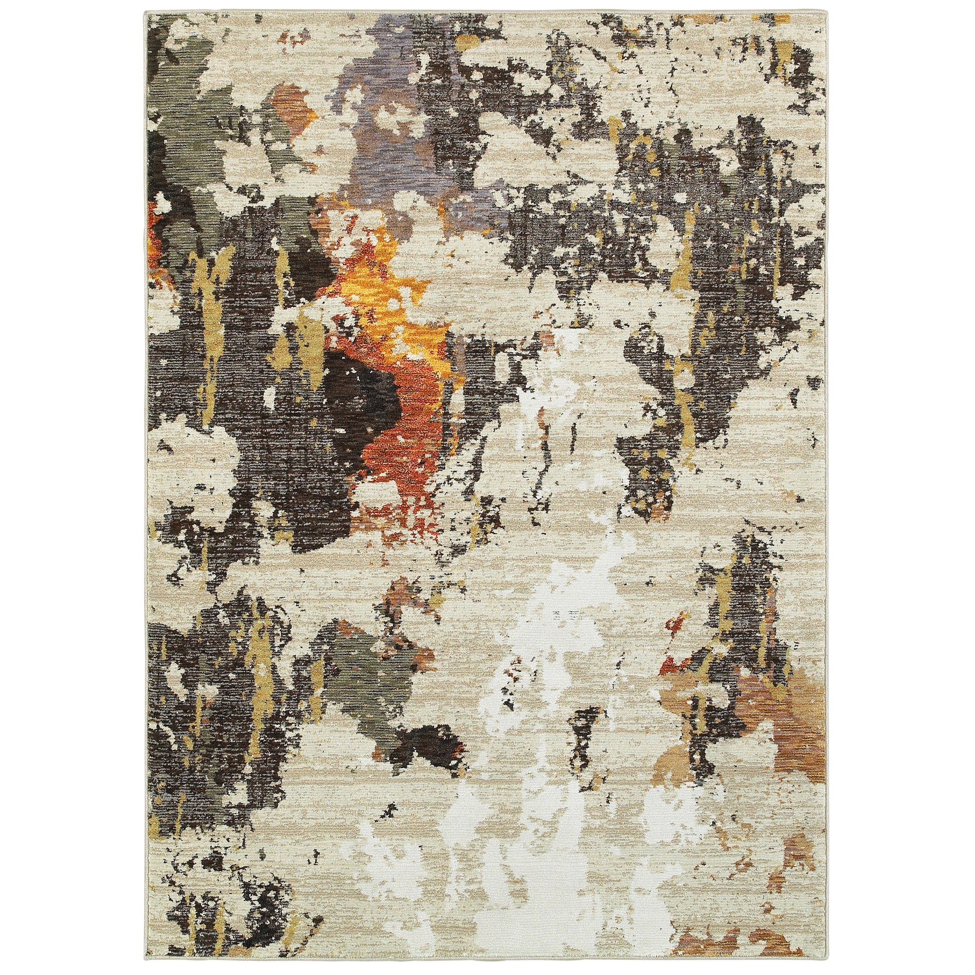 Evolution 7770J Beige Abstract Rug