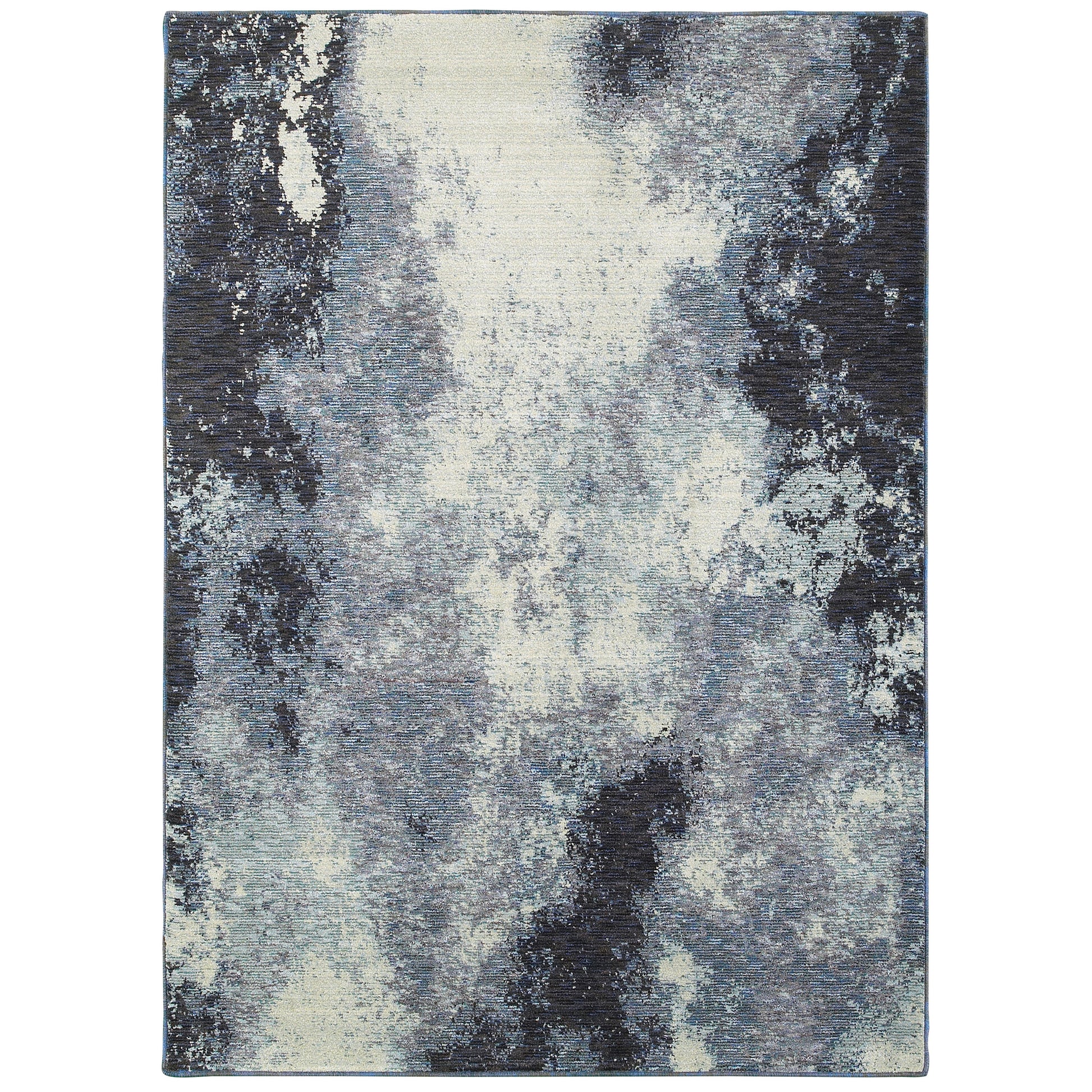 Evolution 8000B Navy Abstract Rug