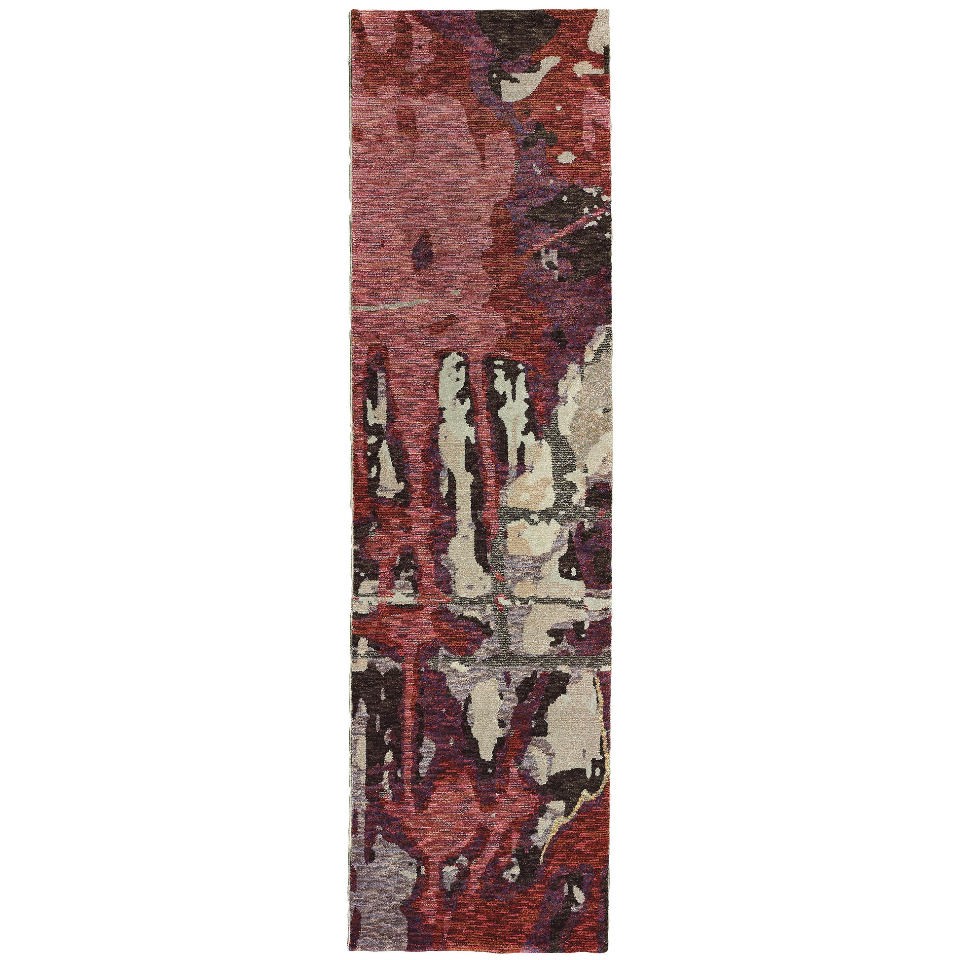 Evolution 8028B Red Abstract Rug