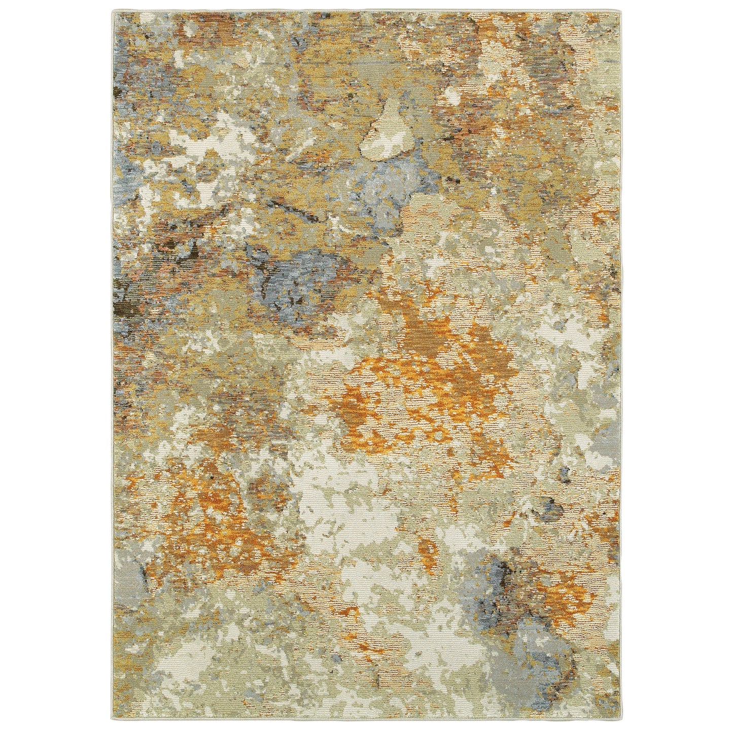 Evolution 8031B Gold Abstract Rug