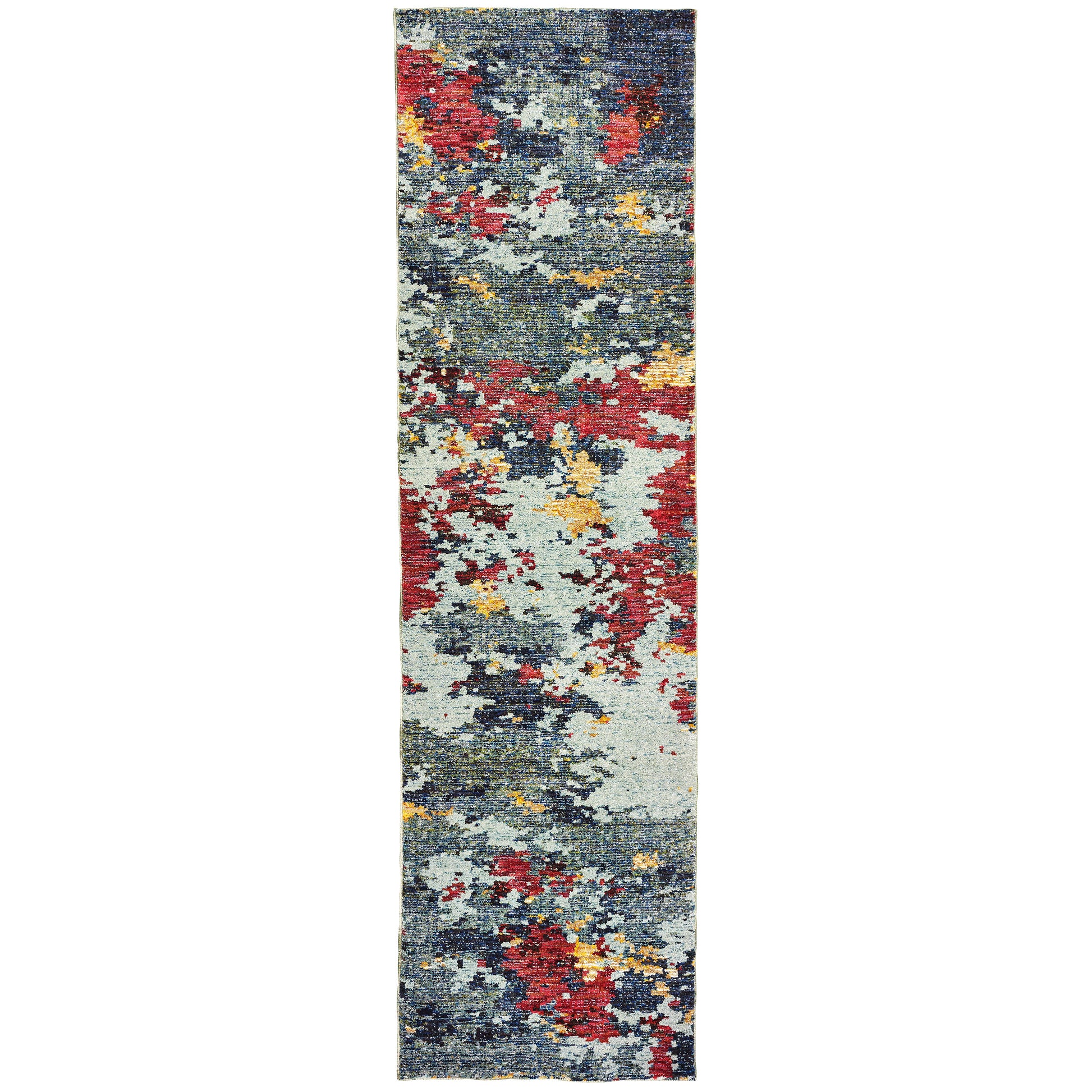 Evolution 8036C Blue Abstract Rug