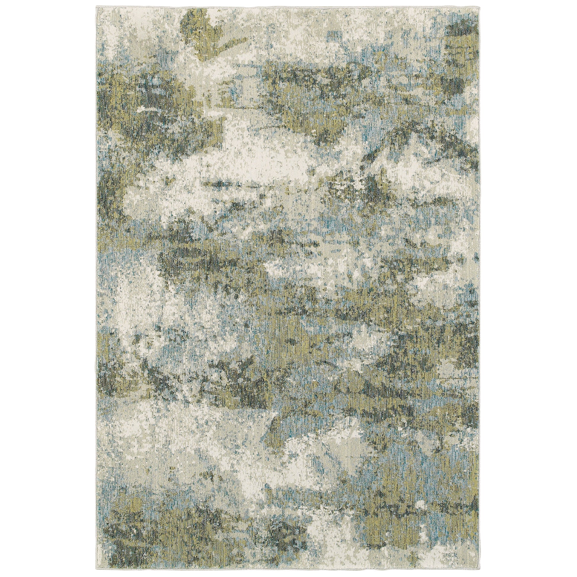 Evolution 8039E Blue Abstract Rug
