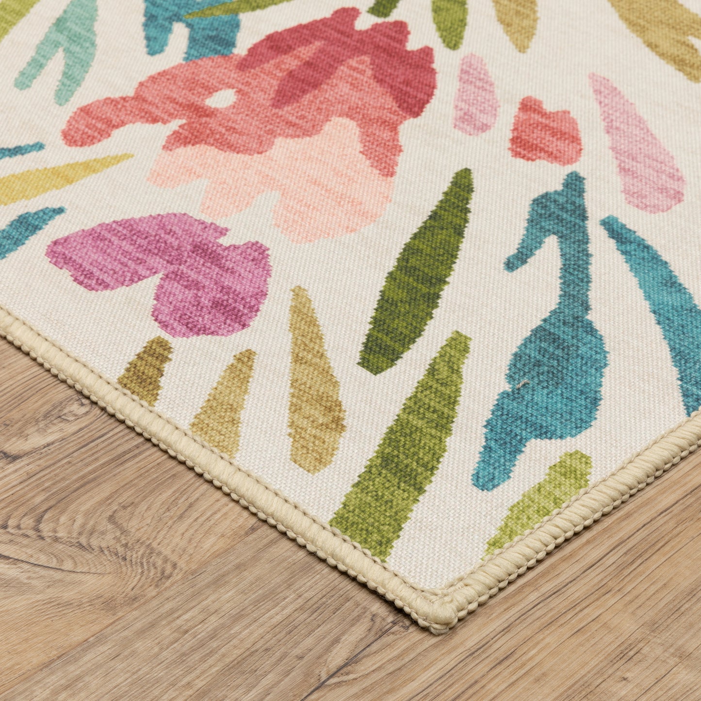 Fiji FIJ01 Beige Botanical Rug