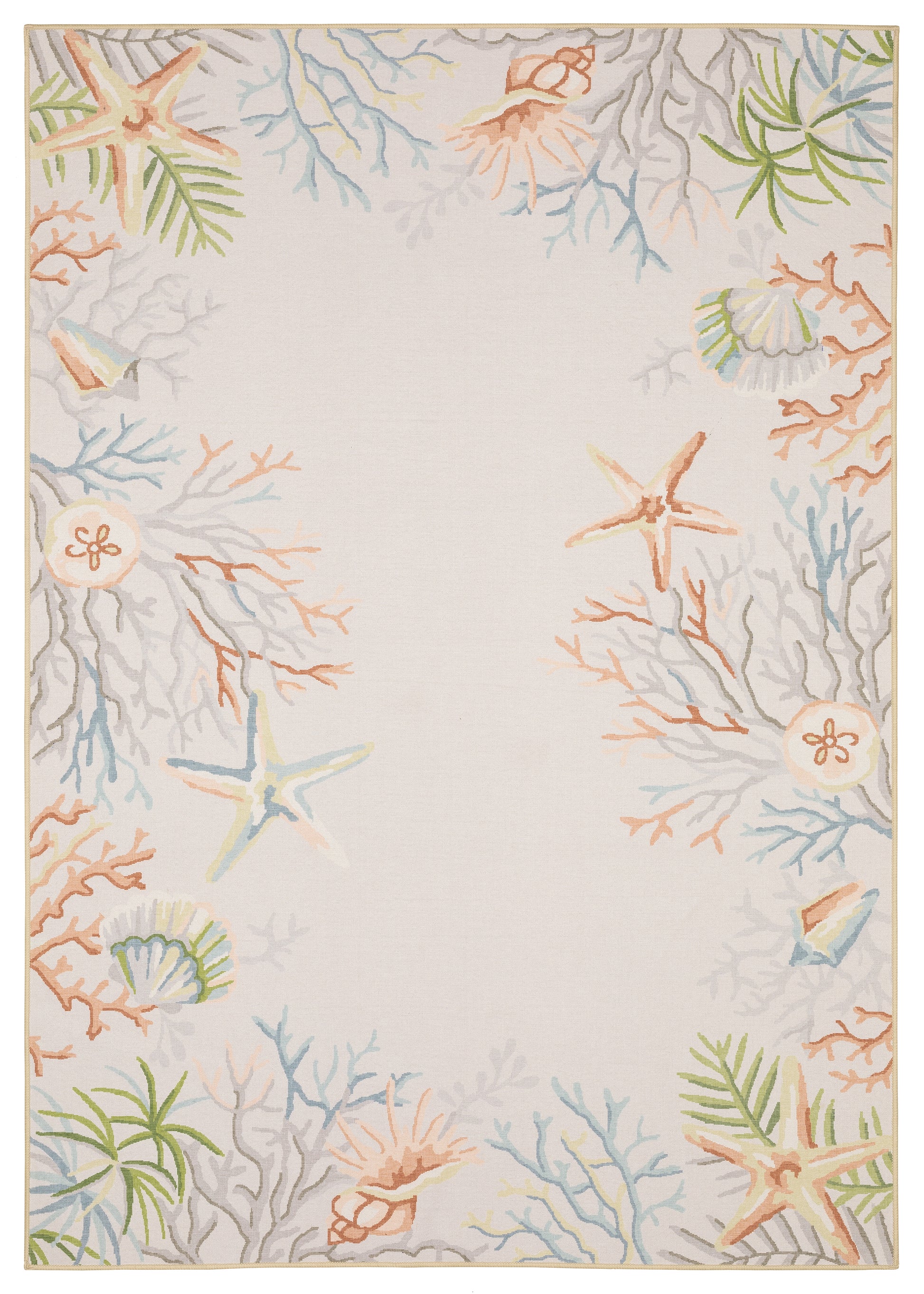 Fiji FIJ06 Beige Tropical Rug