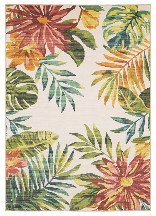 Fiji FIJ07 Beige Botanical Rug