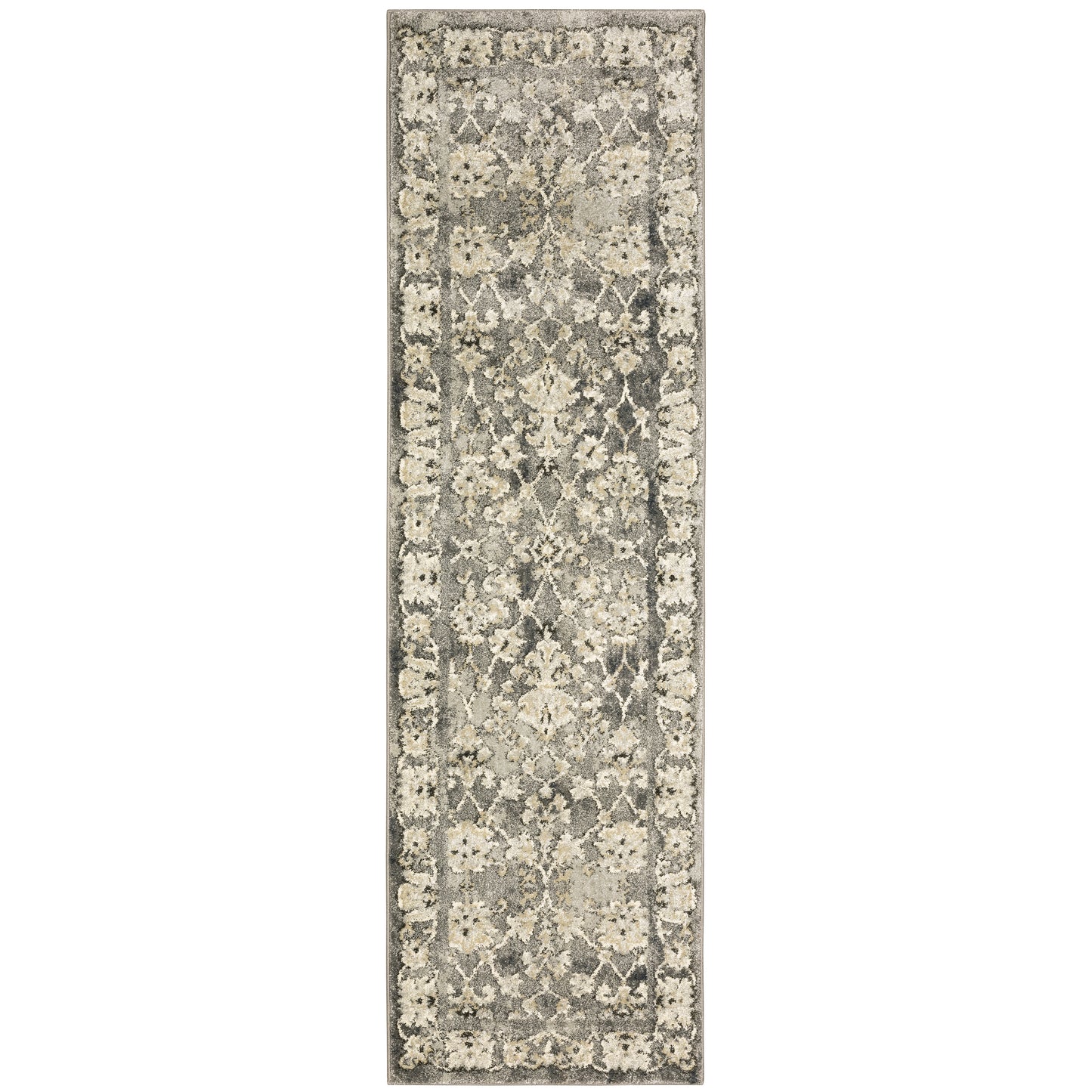 Florence 1002E Grey Floral Rug