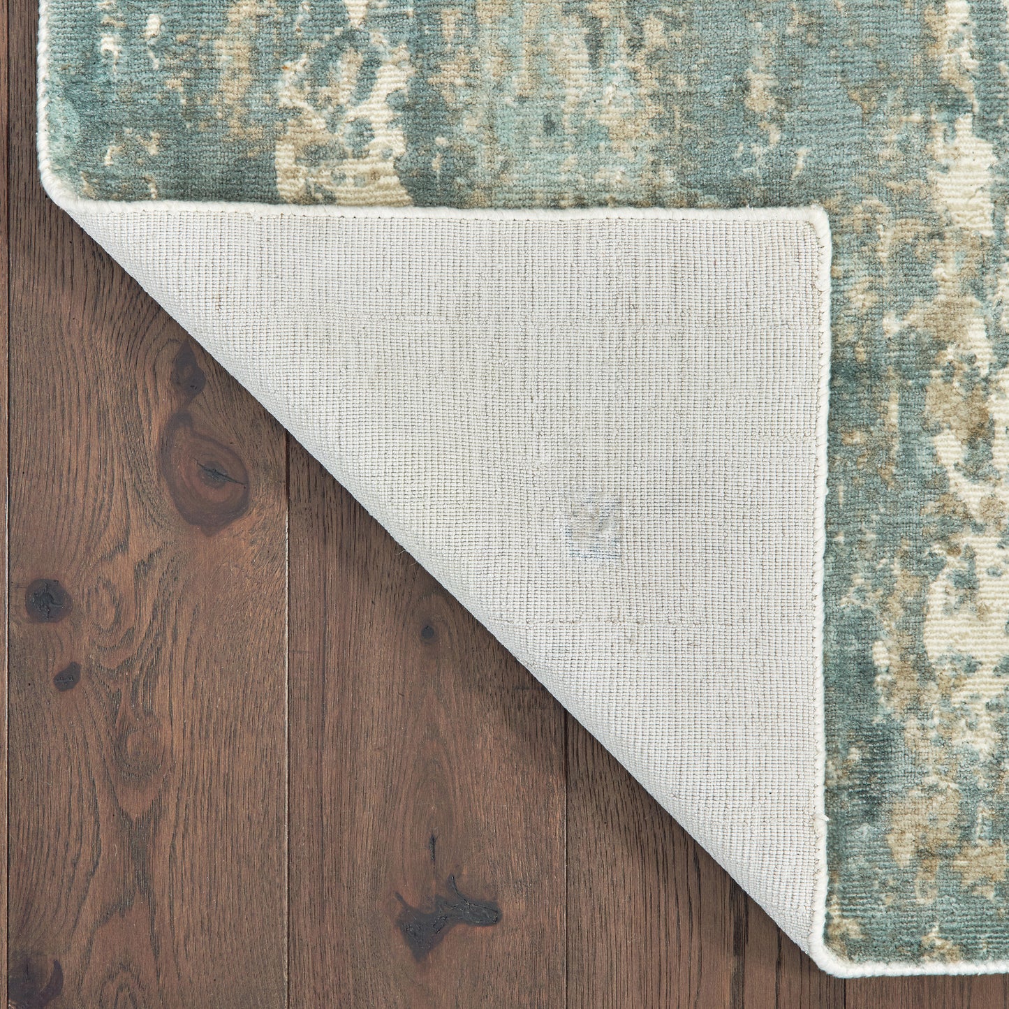 Formations Distressed Blue/ Grey Abstract Cut Pile Rug