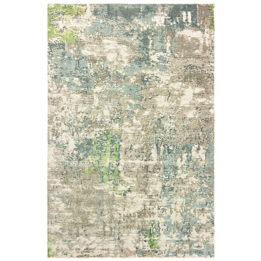 Formations 70007 Blue Distressed Rug